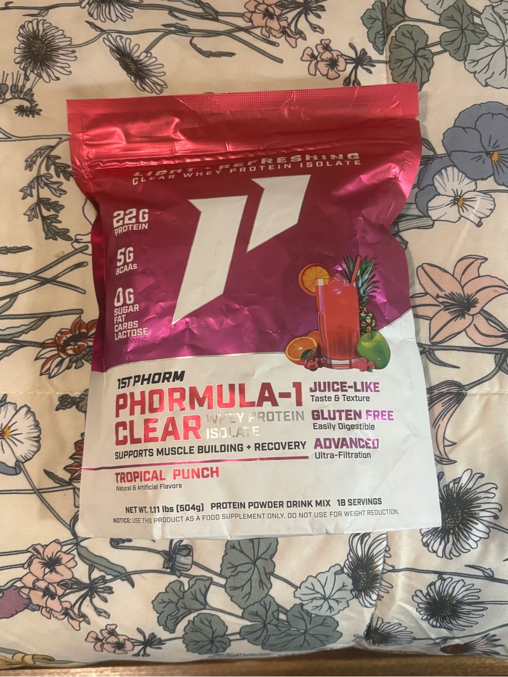 1st Phorm Phormula-1 Clear Tropical Punch Protein Powder